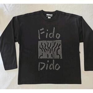 Vintage '85 Fido Dido Sweater One Size Unisex Black RARE